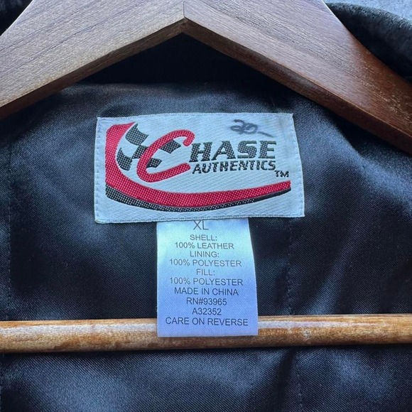 Vintage Dale Earnhardt JR Budweiser NASCAR Jacket Suede Leather Sz XL - Picture 6 of 6